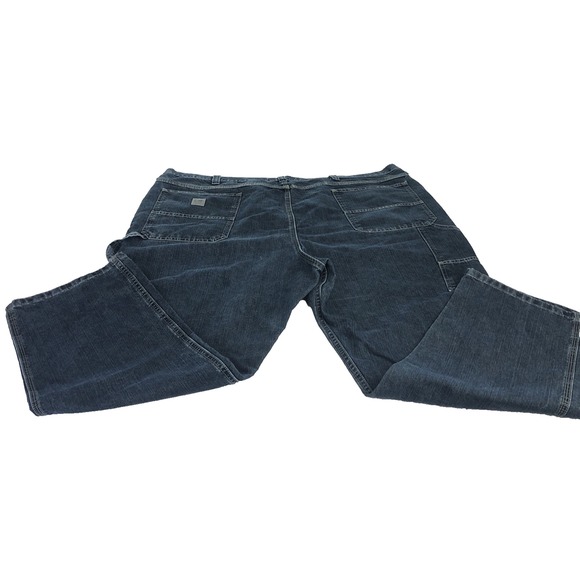 Lee Dungarees Mens Carpenter Jeans 54x32 Blue Denim Workwear Utility Hammer Loop - Picture 8 of 11